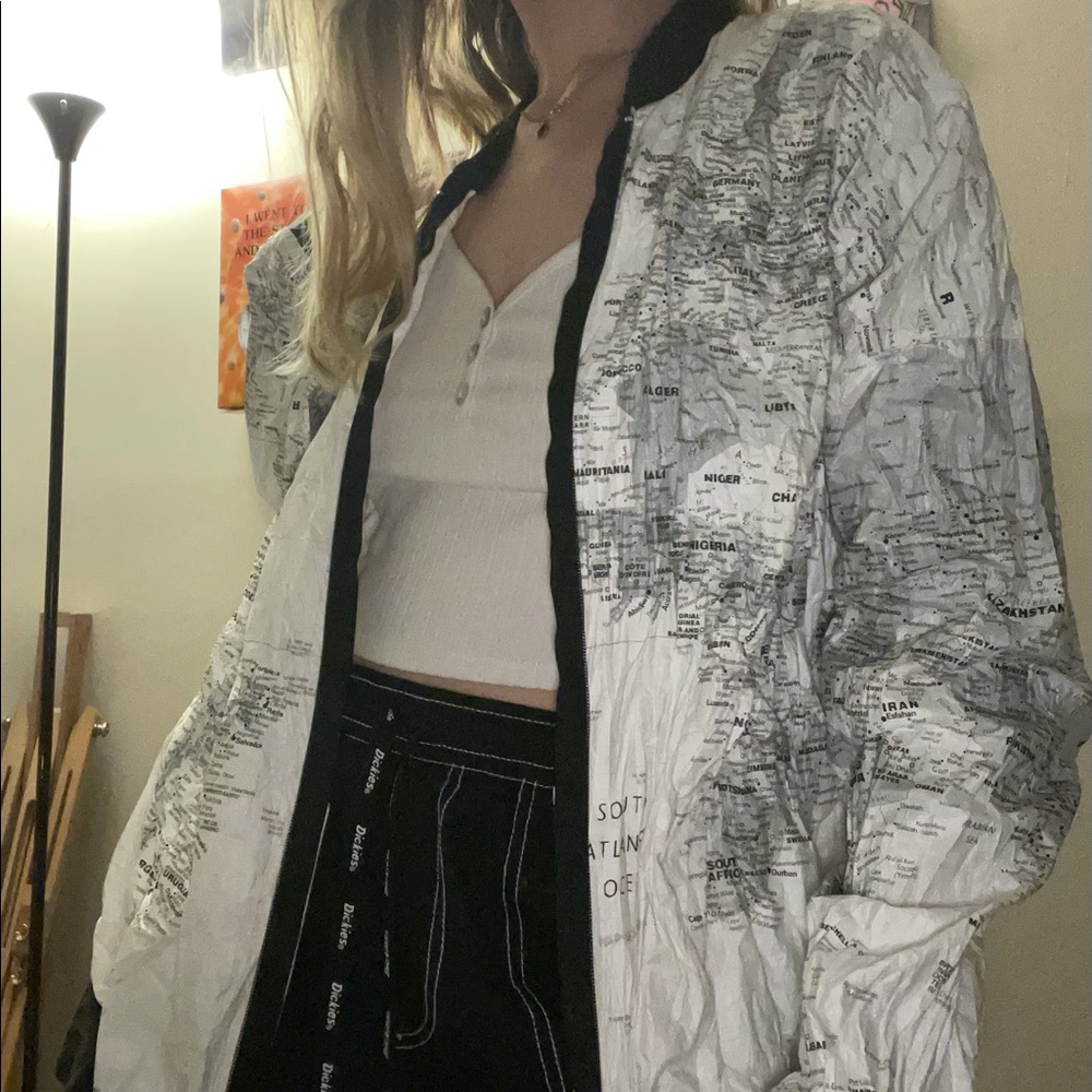 Vintage Map Jacket - image 2